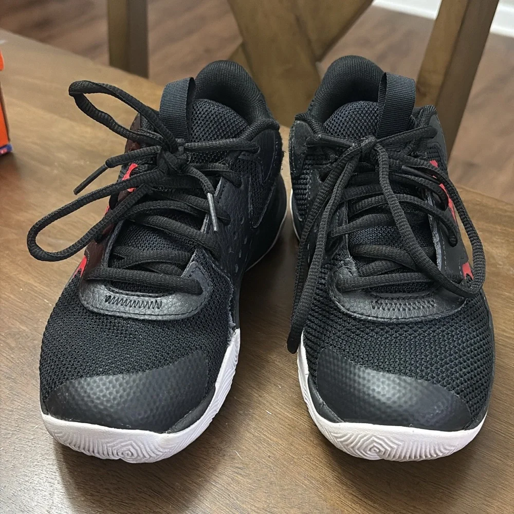 Under Armour Kids' Black and Red Athletic Sneakers - Picture 2 of 3